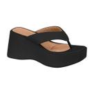 Sandália Plataforma de Dedo Confortável Feminino Vizzano Preto / Pelica 36