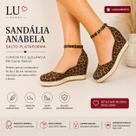 Sandália Plataforma Feminina Anabela Casual Confortável