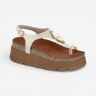 Sandália Plataforma Moleca Off White