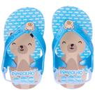 Sandália Praiana Baby Azul/Urso Masculino Pimpolho