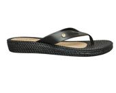 Sandalia preto/preto / terra e água