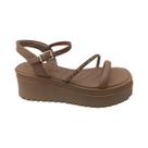 Sandalia ramarim anabela plataforma feminino 24-45203
