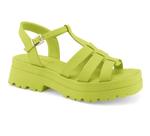 Sandália Ramarim Andressa Suita Fisherman Tratorada Verde Pistache Napa Fivela