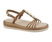 Sandalia Ramarim Pedraria Plataforma Com Detalhes Dourado