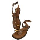 Sandalia Raquel Marrom Miss Shoes