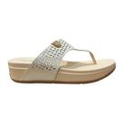 Sandália Rasteira Casual Feminino Modare 7207.104 Branco
