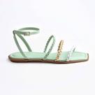 Sandália Rasteira Color Mint