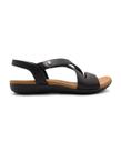 Sandalia rasteira couro elastico conforto calce facil usaflex 1804098