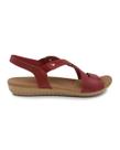 Sandalia rasteira couro elastico conforto rebu usaflex 1804101