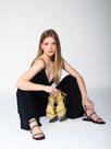 Sandália Rasteira Egeu Metal Aranilita