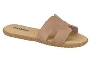 Sandalia Rasteira Feminina Com Design Moderno Nude Sandalia Rasteira Feminina Com Design Moderno Nude