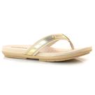 Sandália Rasteira Feminina Comfortflex Dourado 23-40401