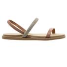Sandália Rasteira Feminina Moleca 5443.231 Creme