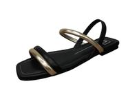 Sandália Rasteira Feminina Moleca Tiras 5462111 - Estilo Anos 90