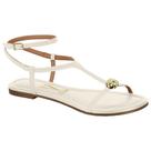 Sandália Rasteira Feminina Pelica Branco Off Vizzano 6235.1711 Sandália Rasteira Feminina Pelica Branco Off Vizzano 6235.1711