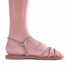 Sandália Rasteira Feminina Zariff 2406 Rose