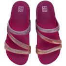 Sandália Rasteira Feminino Pepete Slide Zaxy Glitter 18956 Sandália Rasteira Feminino Pepete Slide Zaxy Glitter 18956