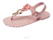Sandália Rasteira Feminino Salomé Geometric Miss Miss Confortável ref 10189