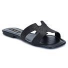Sandália Rasteira H Feminina Confortável Brilho strass Flat Moda Luxo Chinelo Sandália Rasteira H Feminina Confortável Brilho strass Flat Moda Luxo Chinelo
