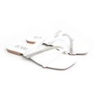 Sandália Rasteirinha Casual Feminino Tiras Brilho Moda Elegante Prática