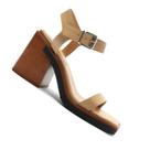 Sandália salto bloco bege - schutz s2129100010001 - 1004076 39