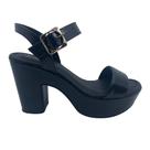 Sandália Salto Bloco Meia Pata Bebecê Preta 5118188 - Preto 39