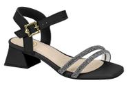 Sandália Salto Bloco Strass Molekinha 2347107 Infantil Feminino