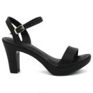 Sandália Salto Grosso Via Uno Meia Pata 411004 Feminino