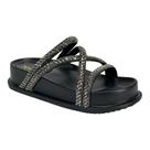 Sandália Santinelli Papete Strass 1550-001 Preto