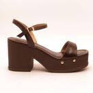 Sandália Sapato da Corte Salto Alto Clog Sandália Sapato da Corte Salto Alto Clog