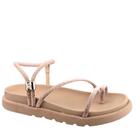 Sandália Sarah Calçados Feminino Slide Brilho Strass 12500
