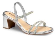 Sandália silver glam prata mississipi ref. mc414 tamanho:36