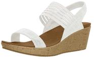 Sandália Skechers Cali Beverlee Off-White com Plataforma de Cortiça Sandália Skechers Cali Beverlee Off-White com Plataforma de Cortiça