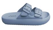 Sandália Slide Feminina EVA Plataforma Conforto Leve Antiderrapante com Fivela -
