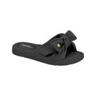 Sandália Slide Modare Feminina Nobuck Ultra Soft Laço Preta