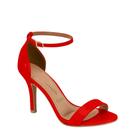 Sandália Social Feminino Casual Vizzano Salto Médio 6249.452 - Vermelho Ruby - 36