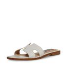 Sandália Steve Madden Hadyn em couro branco, 7,5 EUA Sandália Steve Madden Hadyn em couro branco, 7,5 EUA