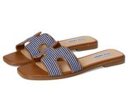 Sandália Steve Madden Hadyn Marinho Branco Flat Salto 2cm