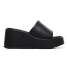 Sandália Tamanco Feminino Preto Sola Plataforma