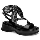 Sandália Tanara Plataforma Flatform Duas em Uma Lenço T9235 Cor:PretoTamanho:39 Sandália Tanara Plataforma Flatform Duas em Uma Lenço T9235 Cor:PretoTamanho:39