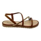 Sandalia tchocco feminina flatform casual 15304 marrom
