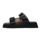 Sandália Tratorada Boho Luxe Jojo Couro Preto