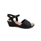Sandalia Usaflex Anabela Feminina Mm0903 Preto