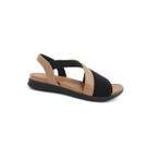 Sandália Usaflex Elastano Conforto Aa3008 Preto Sandália Usaflex Elastano Conforto Aa3008 Preto