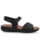 Sandalia usaflex plataforma couro ref ud17001 feminino