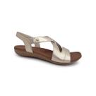 Sandalia Usaflex Rasteira de Couro R1804 Prata Velha Sandalia Usaflex Rasteira de Couro R1804 Prata Velha