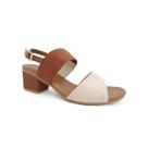 Sandália Usaflex Salto Bloco Ae3216 Vanilla