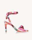 Sandália Uza Salto Alto Couro Nice Stripes - M26A974A0033