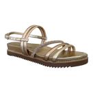 Sandália Via Marte Flatform 22310702 Gold Sandália Via Marte Flatform 22310702 Gold