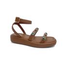 Sandália Via Marte Papete Flatform 267-001-01 Ganache